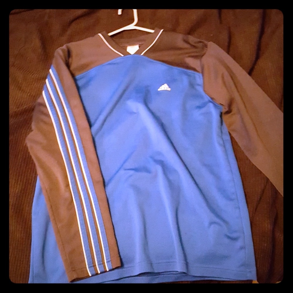 Blue Adidas Long sleeve Shirt
